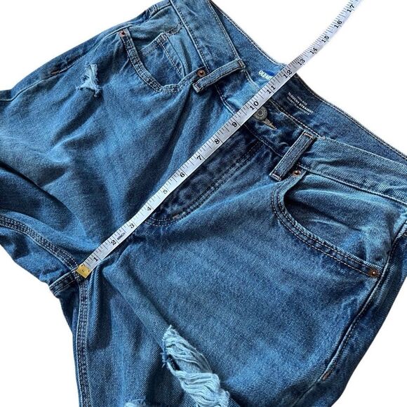 Old Navy high rise slouchy straight distressed jeans size 6 - Picture 13 of 14